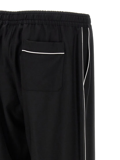 Contrast piping pants Pants