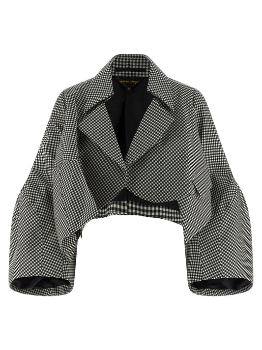 Vichy shrug Sweater, cardigans