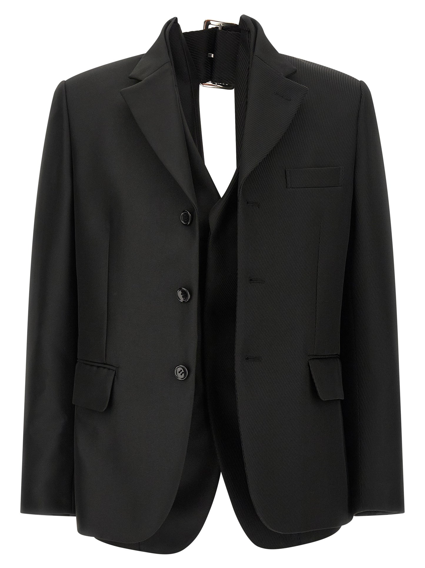 Double layer effect blazer Blazer, suits