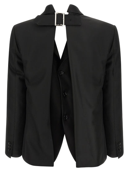 Double layer effect blazer Blazer, suits