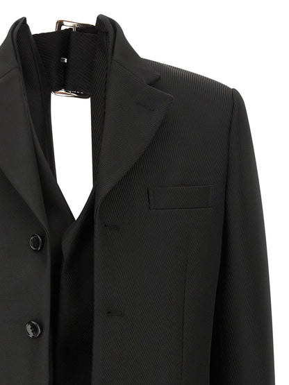 Double layer effect blazer Blazer, suits