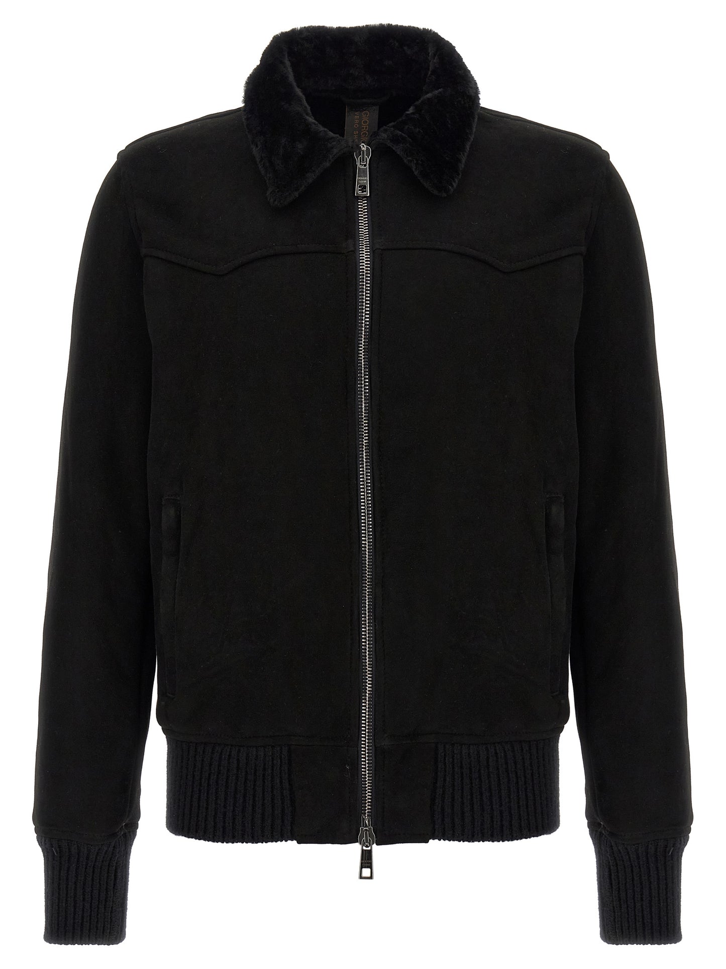 Sheepskin bomber jacket Down jacket, Parka, Casual jackets