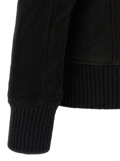 Sheepskin bomber jacket Down jacket, Parka, Casual jackets