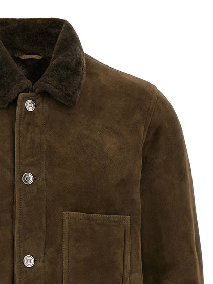 Suede sheepskin Down jacket, Parka, Casual jackets