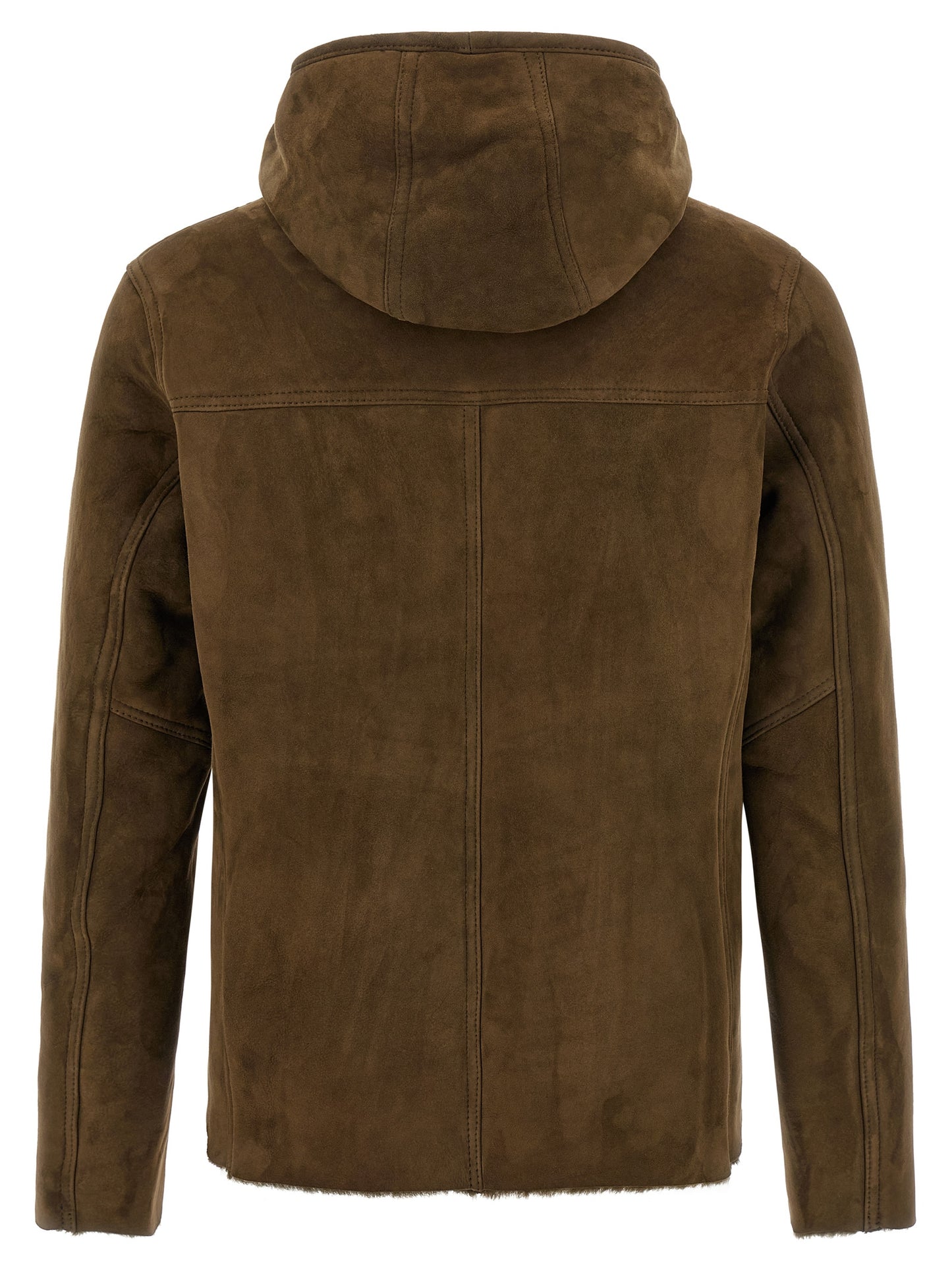 Shearling hooded jacket  Down jacket, Parka, Casual jackets