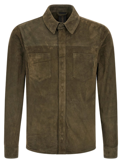 Suede shirt Gloves Shirt, blouse