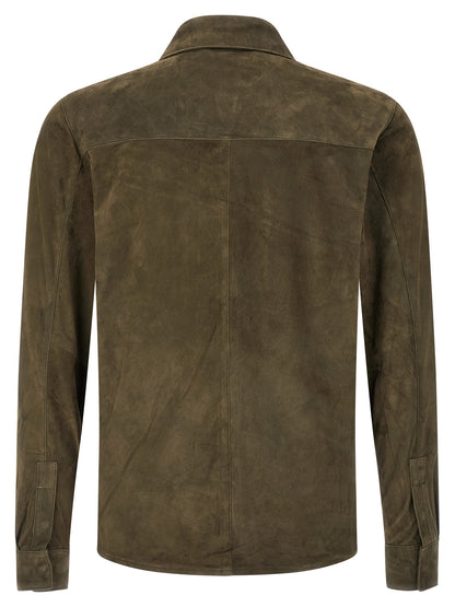 Suede shirt Gloves Shirt, blouse