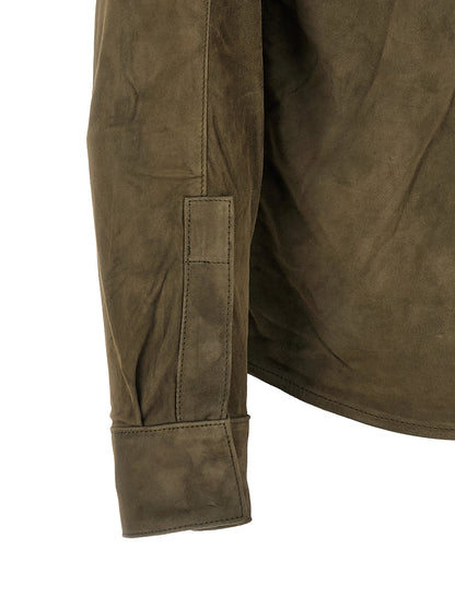 Suede shirt Gloves Shirt, blouse