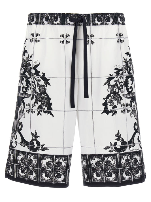 'Maiolica' print bermuda shorts Bermuda, short