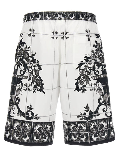 'Maiolica' print bermuda shorts Bermuda, short