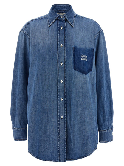 Trompe l'oeil pocket shirt Shirt, blouse