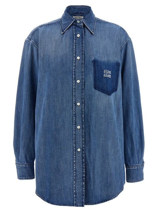 Trompe l'oeil pocket shirt Shirt, blouse
