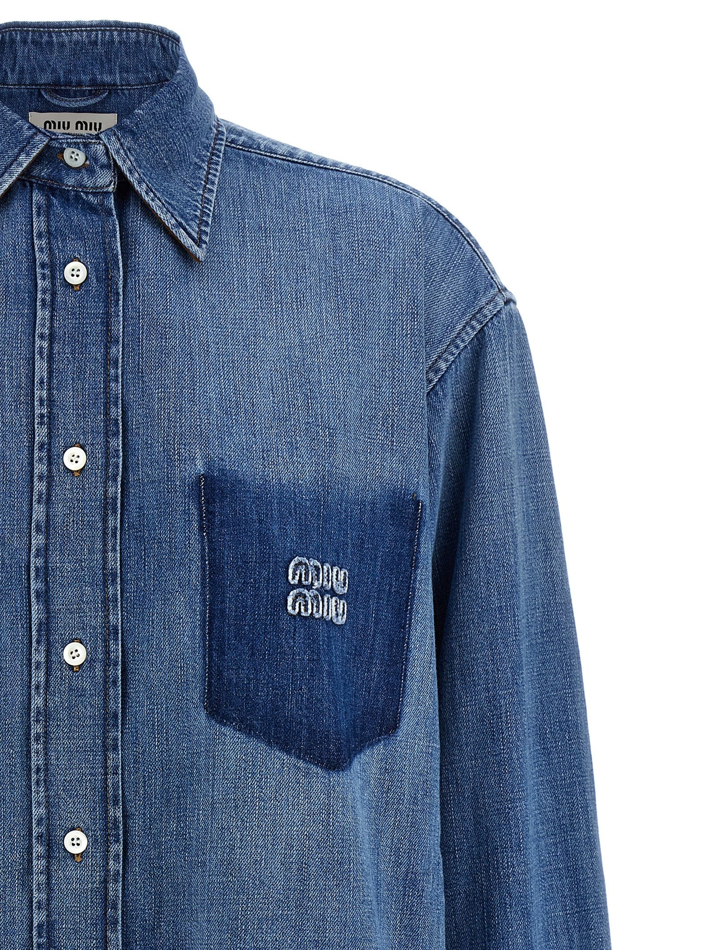 Trompe l'oeil pocket shirt Shirt, blouse