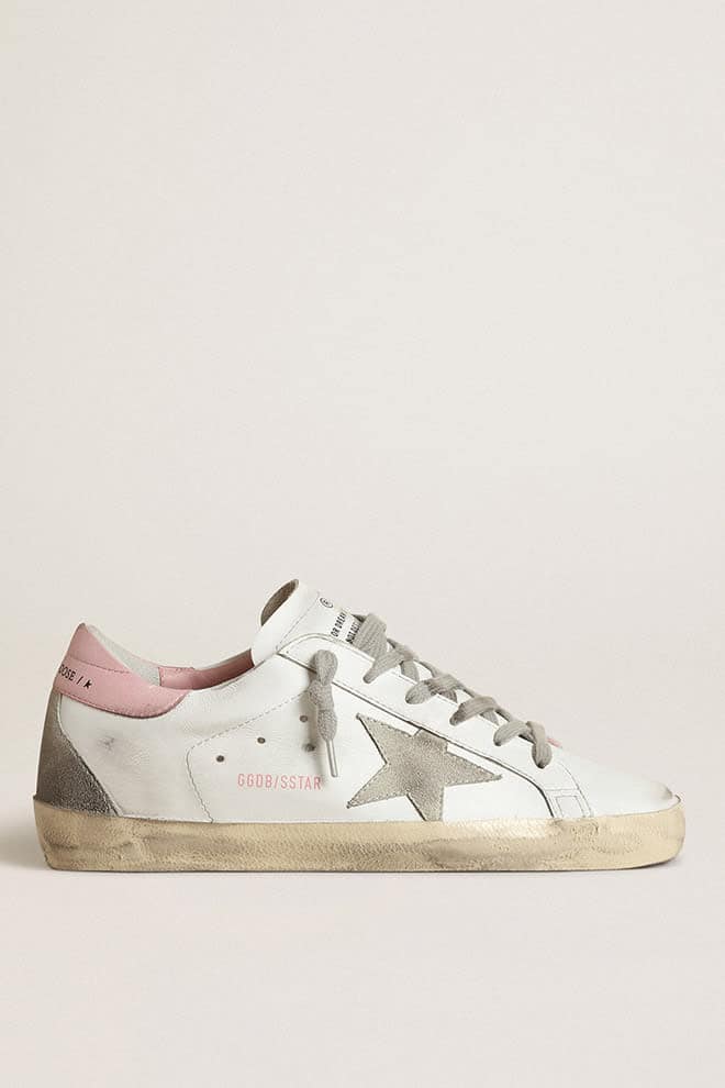 Golden Goose Deluxe Brand Super-star leather upper and heel suede star