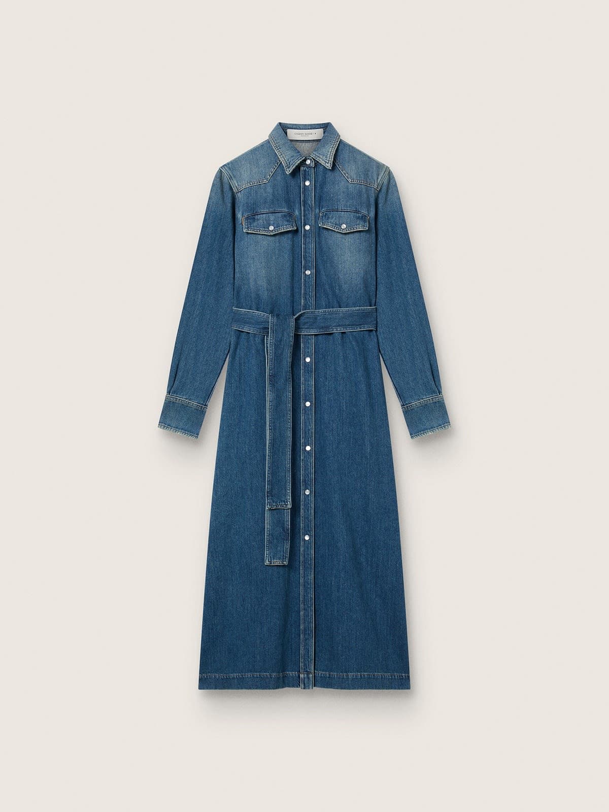 Golden Goose Deluxe Brand Golden w's chemisier dress medium stone washed den