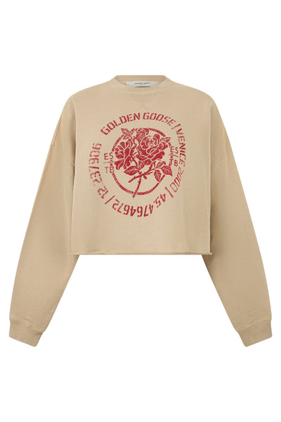 Golden Goose Cropped sweatshirt in cotton