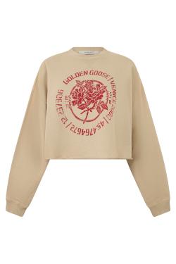 Golden Goose Cropped sweatshirt in cotton