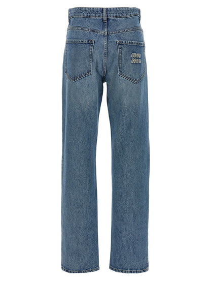 Logo embroidery jeans Jeans