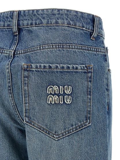Logo embroidery jeans Jeans