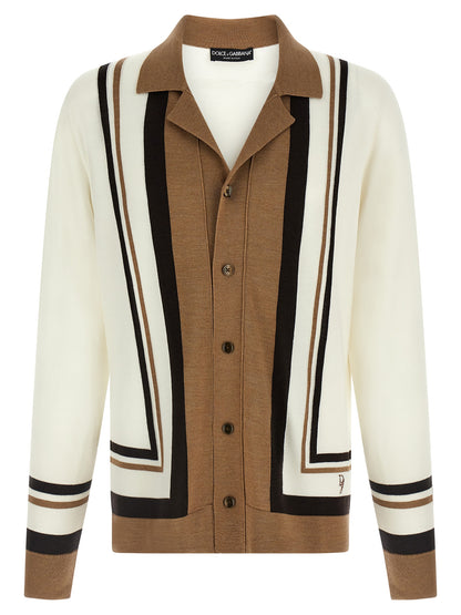 Logo embroidery cardigan Sweater, cardigans
