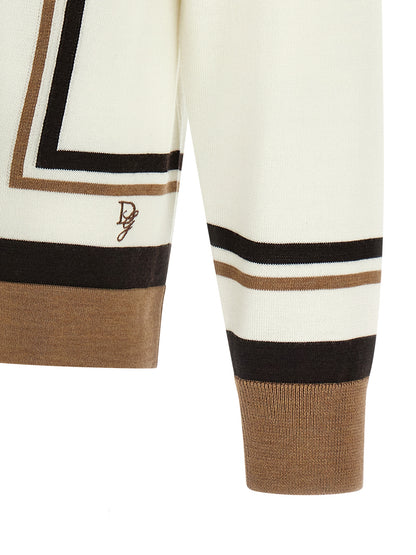 Logo embroidery cardigan Sweater, cardigans