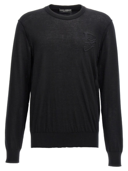 Logo embroidery sweater Sweater, cardigans