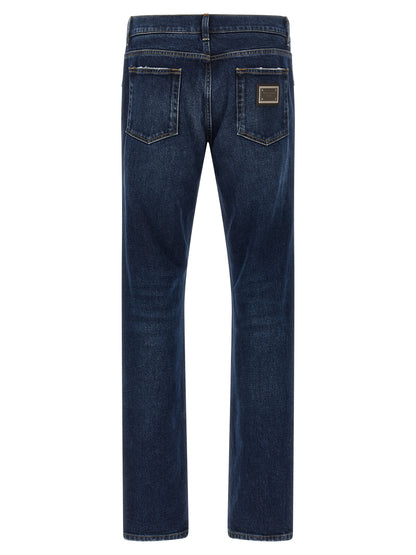 Logo plaque jeans Jeans