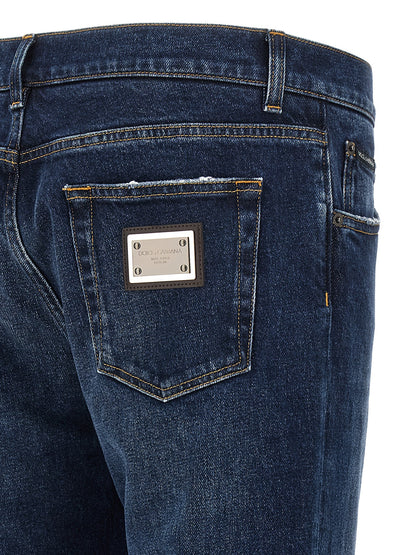 Logo plaque jeans Jeans
