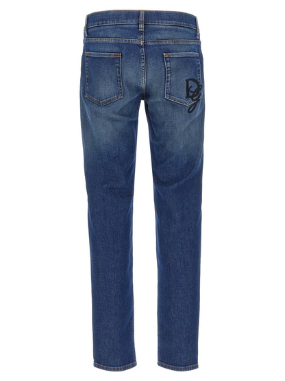 Logo embroidery jeans Jeans