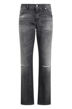 Dolce & Gabbana Straight Jeans in Faded Denim