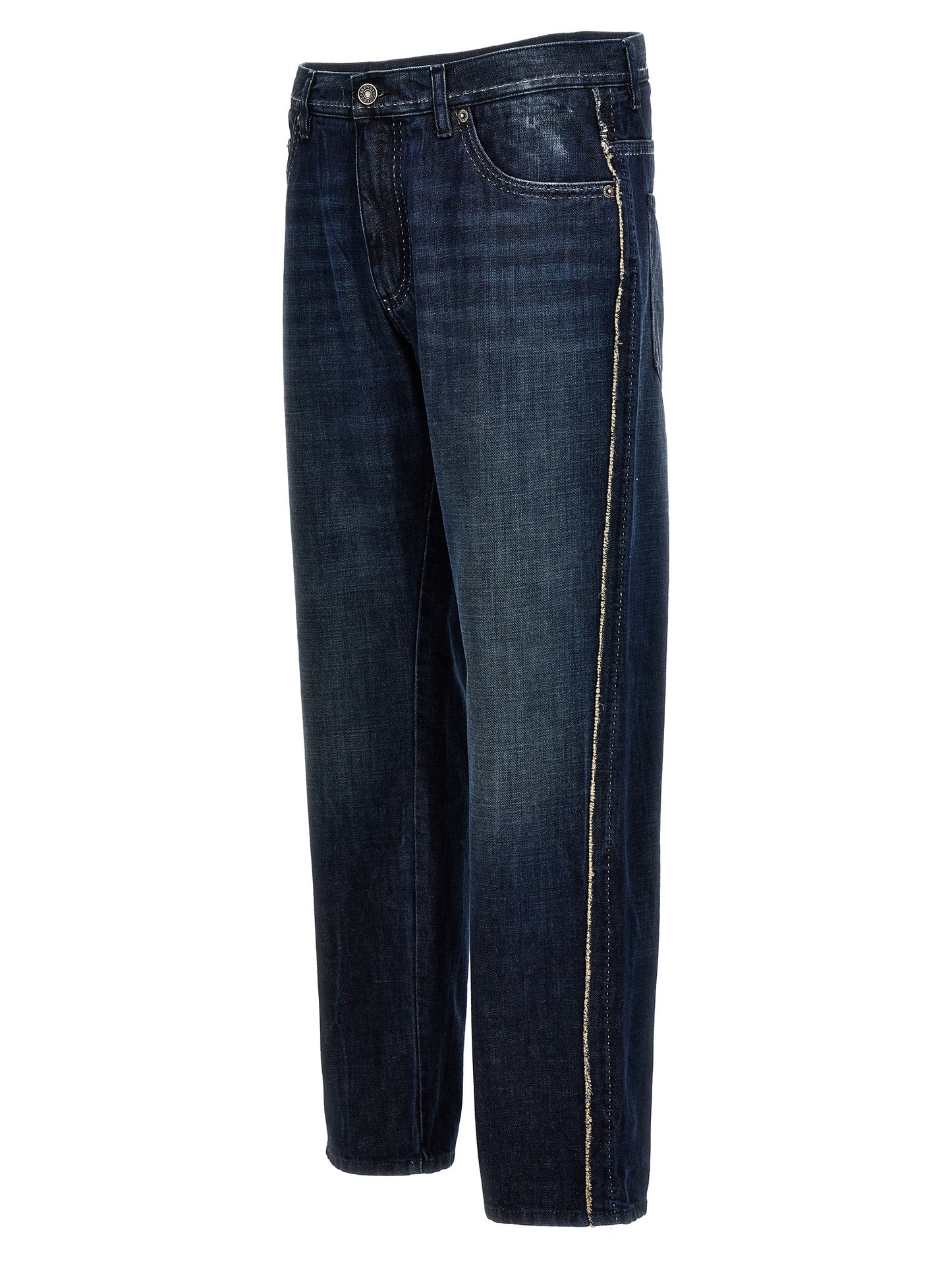 Fringed stitching jeans Jeans