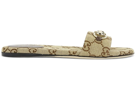 Gucci Wsiaga slide canvas gg w/hb