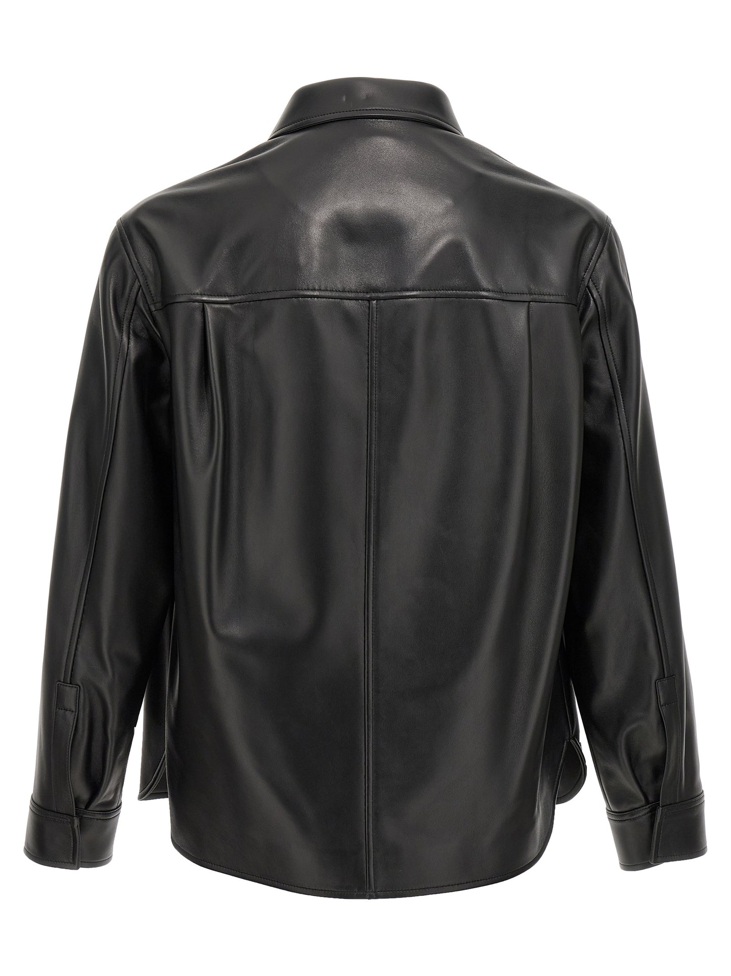 Nappa leather overshirt Down jacket, Parka, Casual jackets
