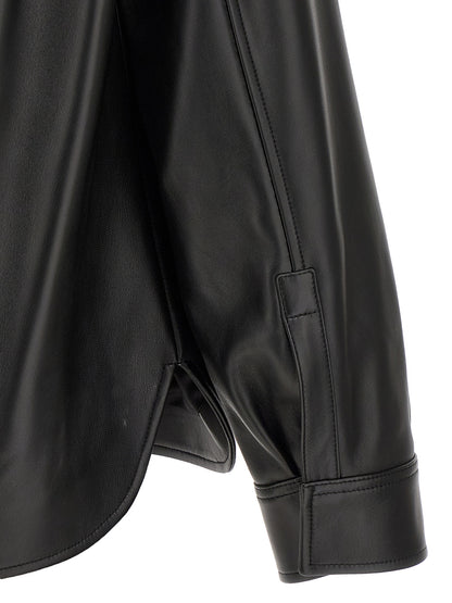 Nappa leather overshirt Down jacket, Parka, Casual jackets