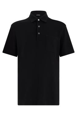 Zegna Short sleeve polo in cotton