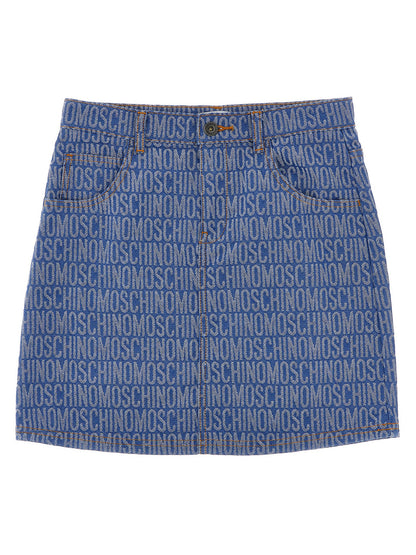 'Logo' denim skirt Skirts