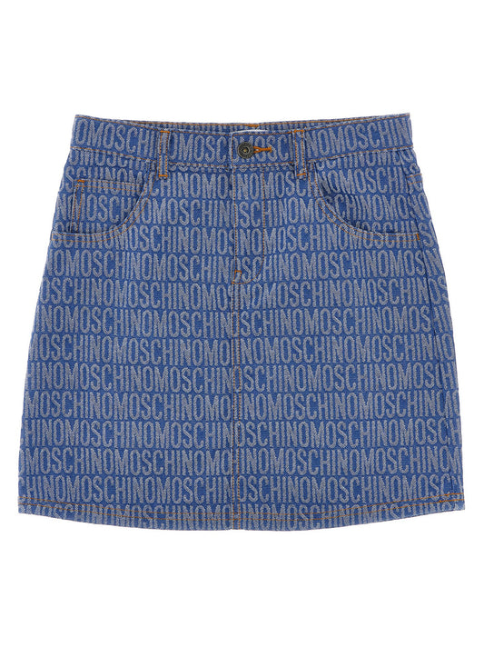 'Logo' denim skirt Skirts