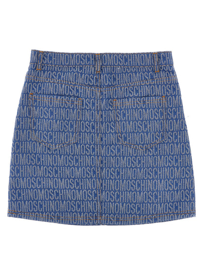 'Logo' denim skirt Skirts