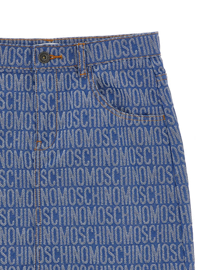 'Logo' denim skirt Skirts