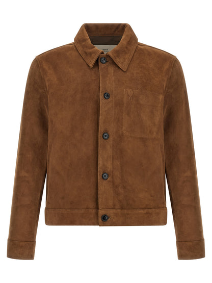 Suede jacket Down jacket, Parka, Casual jackets