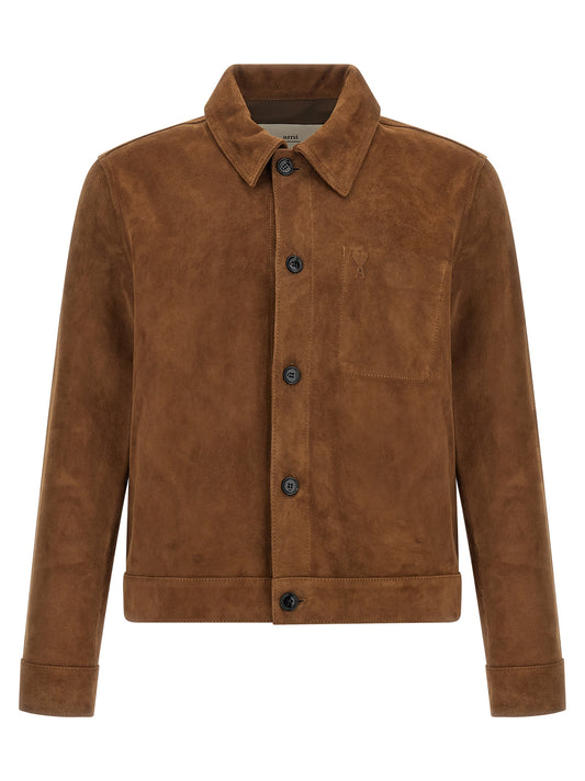 Suede jacket Down jacket, Parka, Casual jackets
