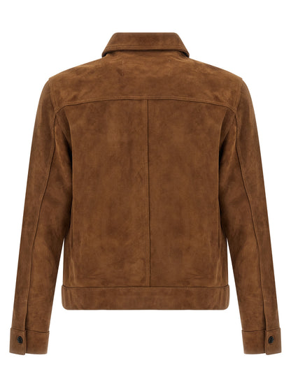 Suede jacket Down jacket, Parka, Casual jackets