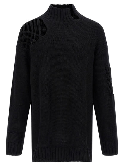 Macramé insert sweater Sweater, cardigans