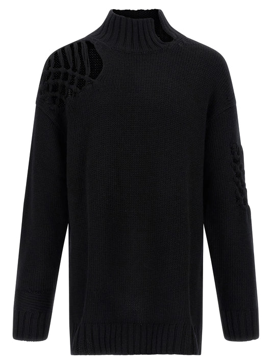 Macramé insert sweater Sweater, cardigans