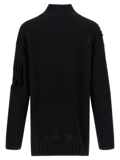Macramé insert sweater Sweater, cardigans