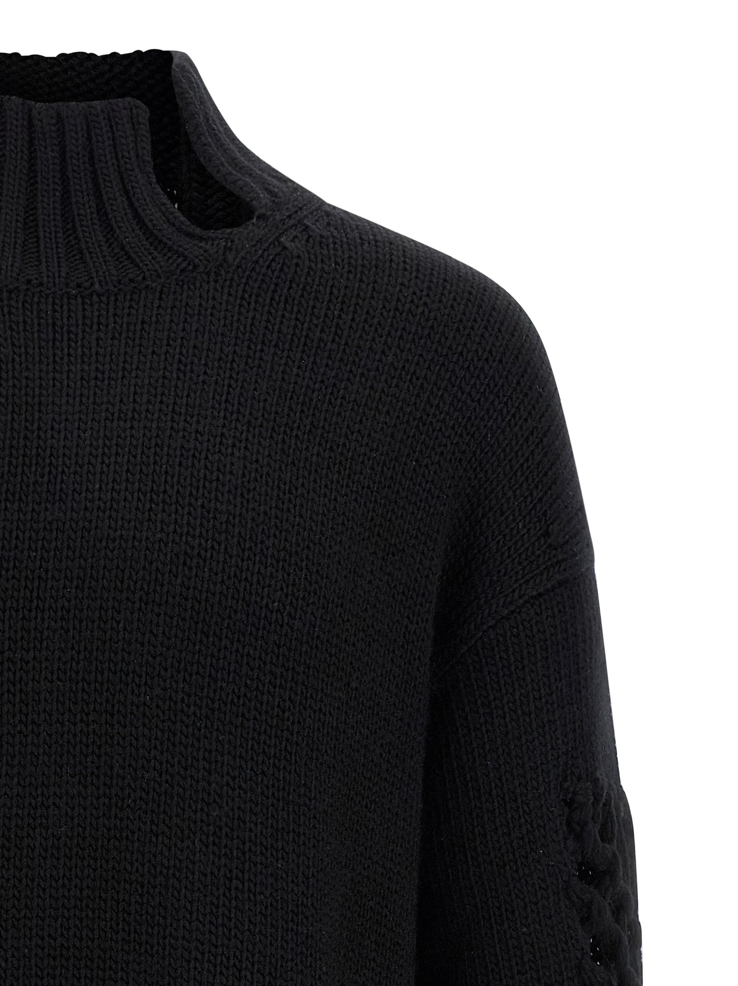 Macramé insert sweater Sweater, cardigans