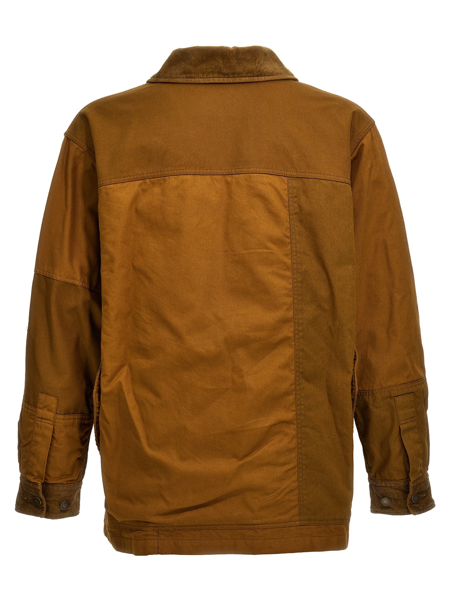 Ribbed velvet insert canvas jacket Piumini, Parka, Giacche casual