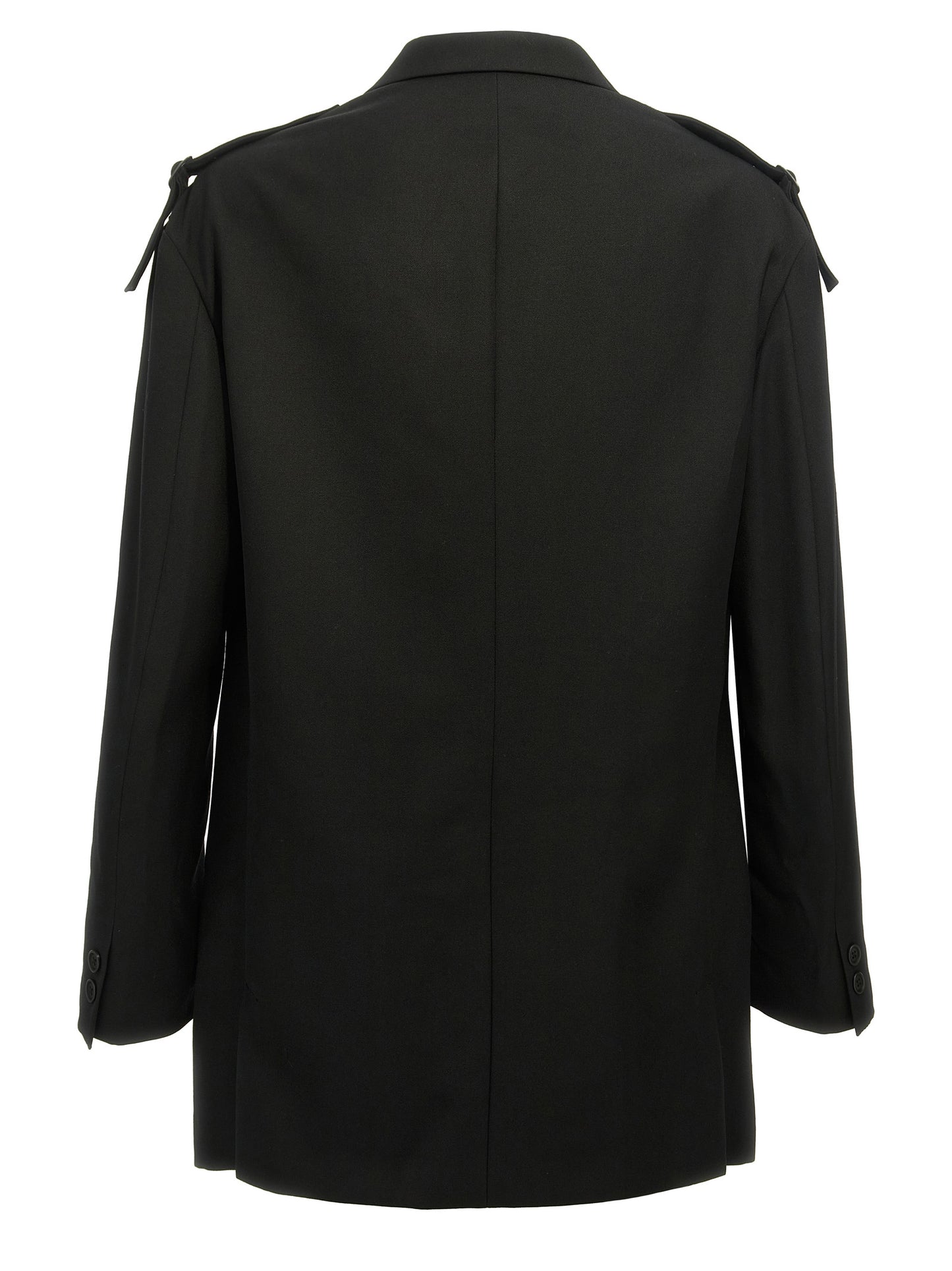 Single-breasted blazer with strap detail Blazer