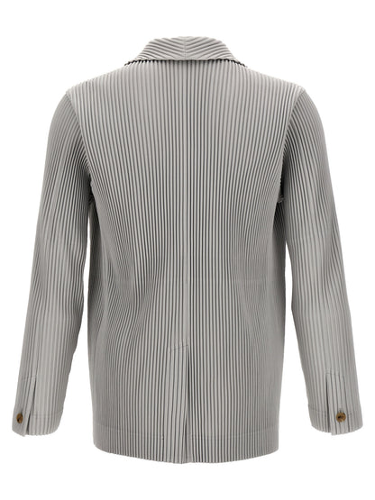 Single-breasted pleated blazer Blazer