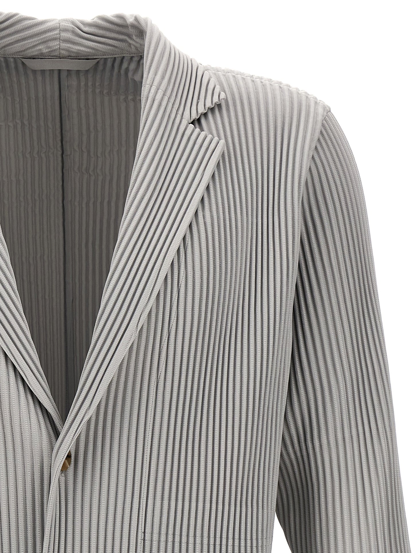 Single-breasted pleated blazer Blazer
